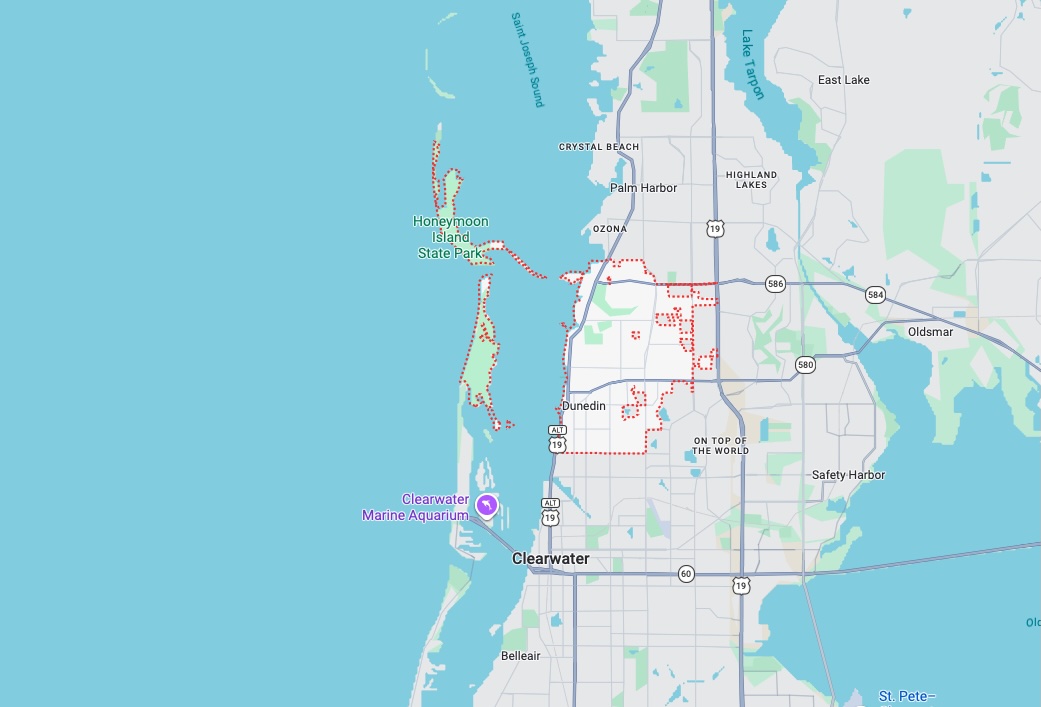 Precision Garage Door Service® of Dunedin map