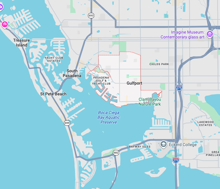 Precision Garage Door Service® of Gulfport map