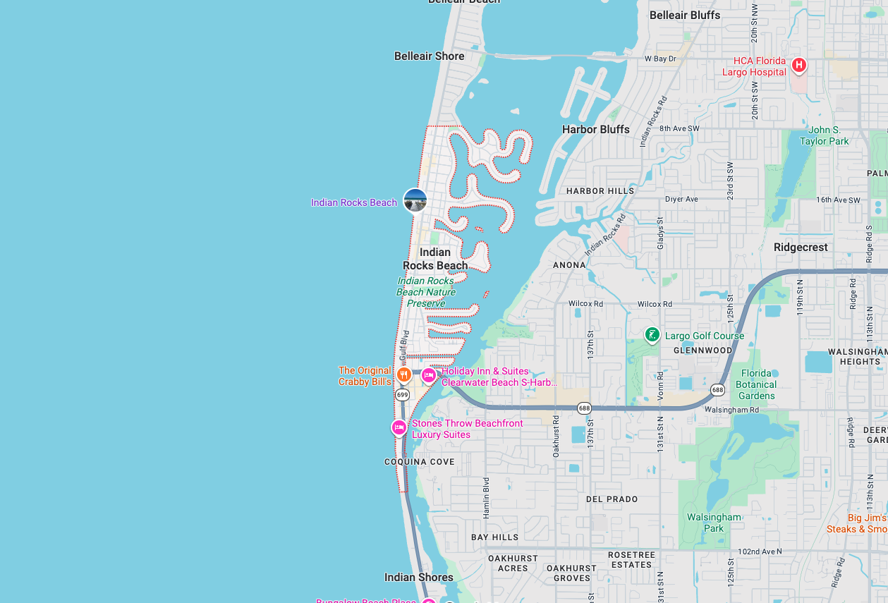 Precision Garage Door Service® of Indian Rocks Beach map