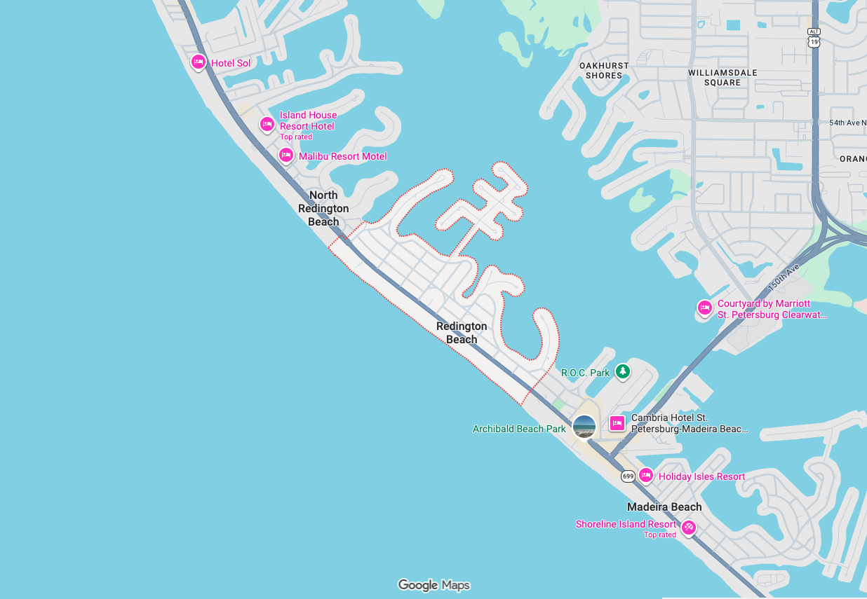 Precision Garage Door Service® of Redington Beach map