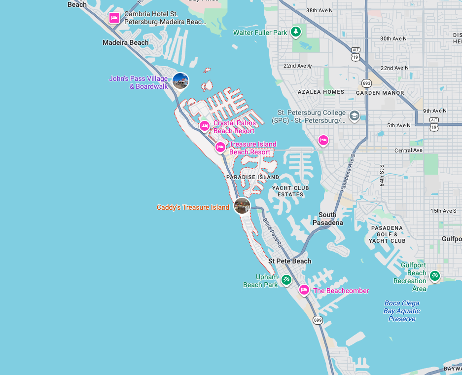 Precision Garage Door Service® of Treasure Island map