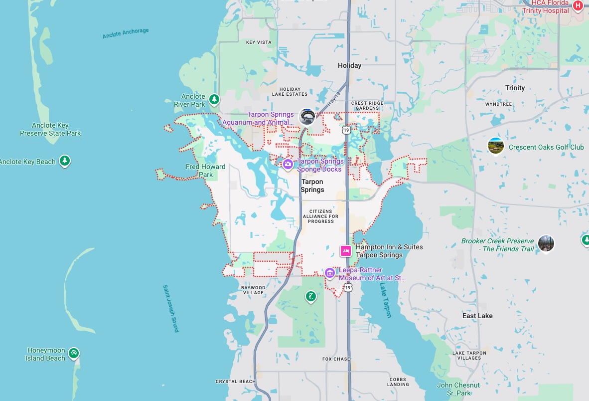 Precision Garage Door Service® of Tarpon Springs map